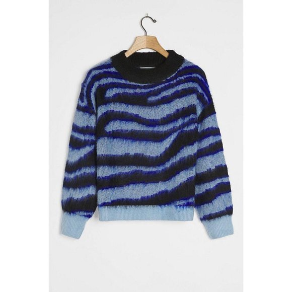 Anthropologie Salma Striped Eyelash Sweater - Picture 7 of 12